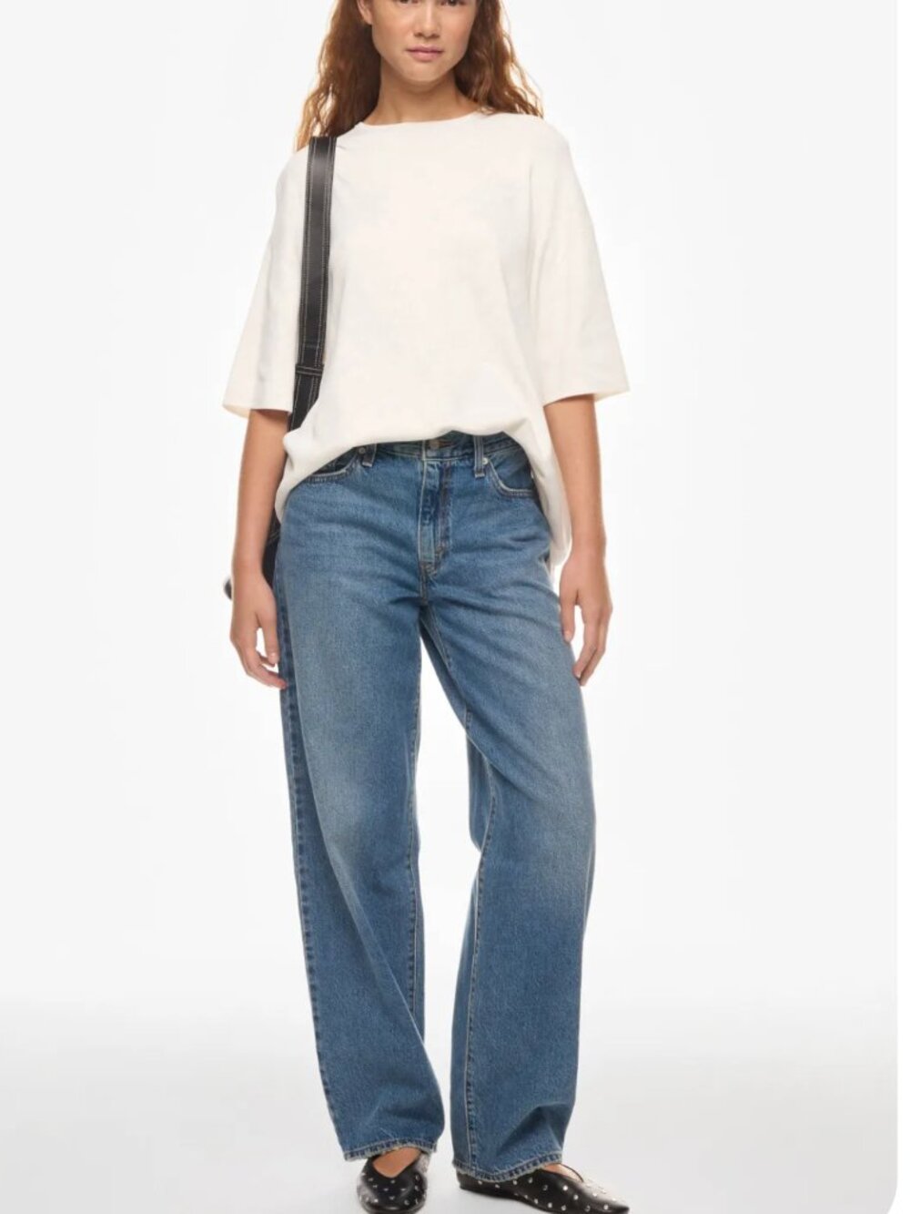 LEVI'S Baggy Dad Jeans Medium Wash Cotton Lyocell Soft Denim Sz 30 $109